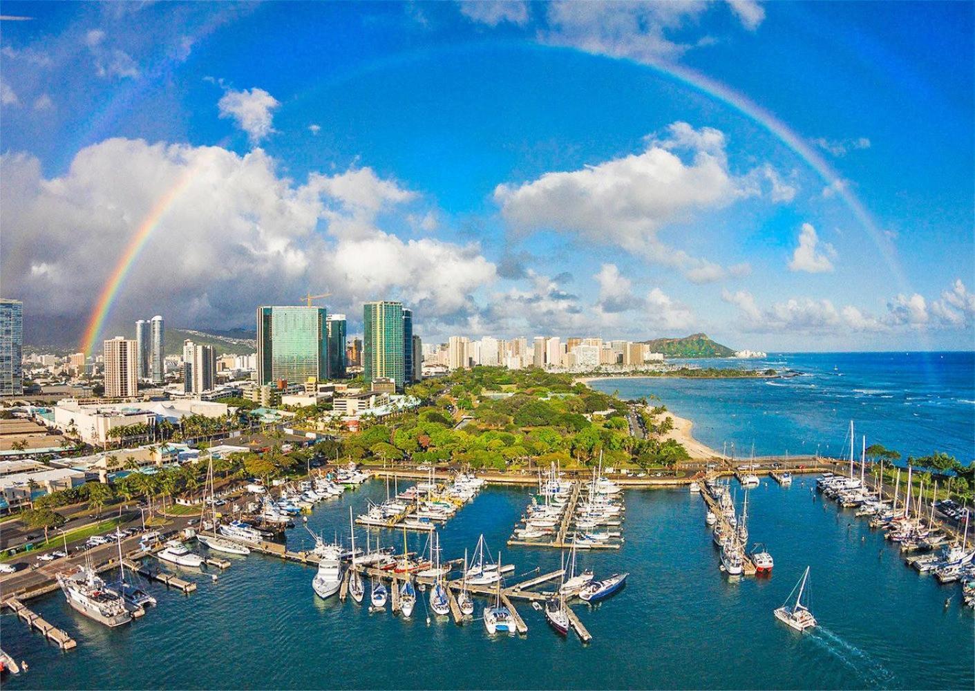 ホノルルIlikai Tower 931 Yacht Harbor View 1Brアパートメント エクステリア 写真