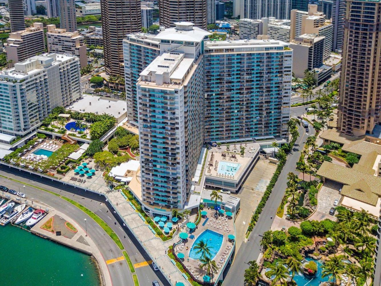 ホノルルIlikai Tower 931 Yacht Harbor View 1Brアパートメント エクステリア 写真