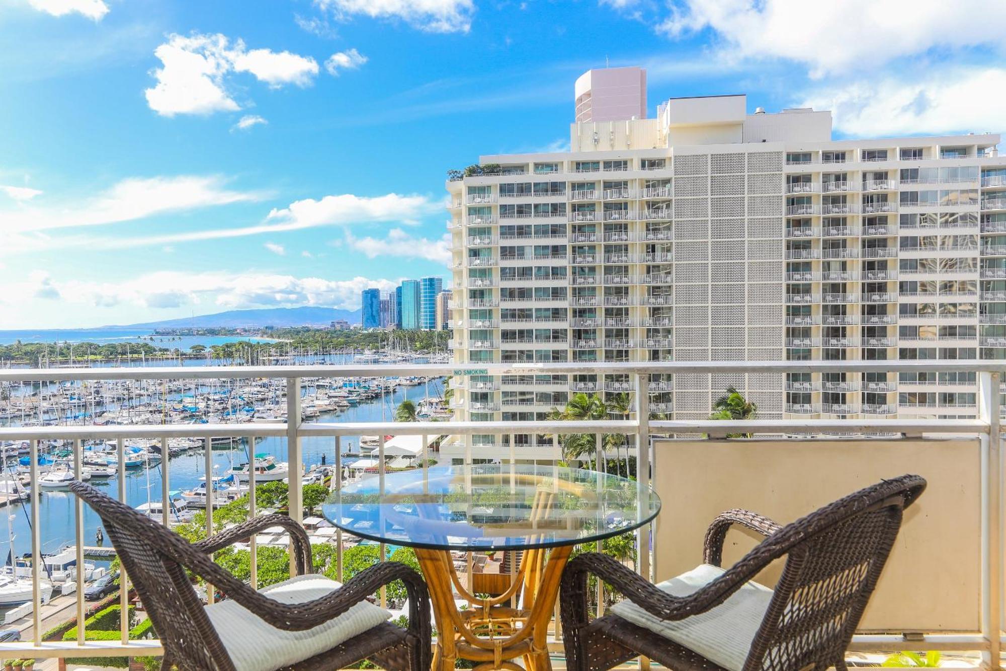 ホノルルIlikai Tower 931 Yacht Harbor View 1Brアパートメント エクステリア 写真